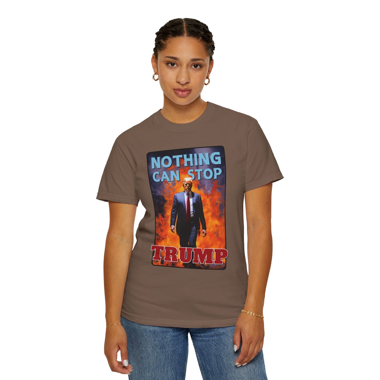 "Nothing Can Stop Trump", Unisex T-shirt (Light Colors)