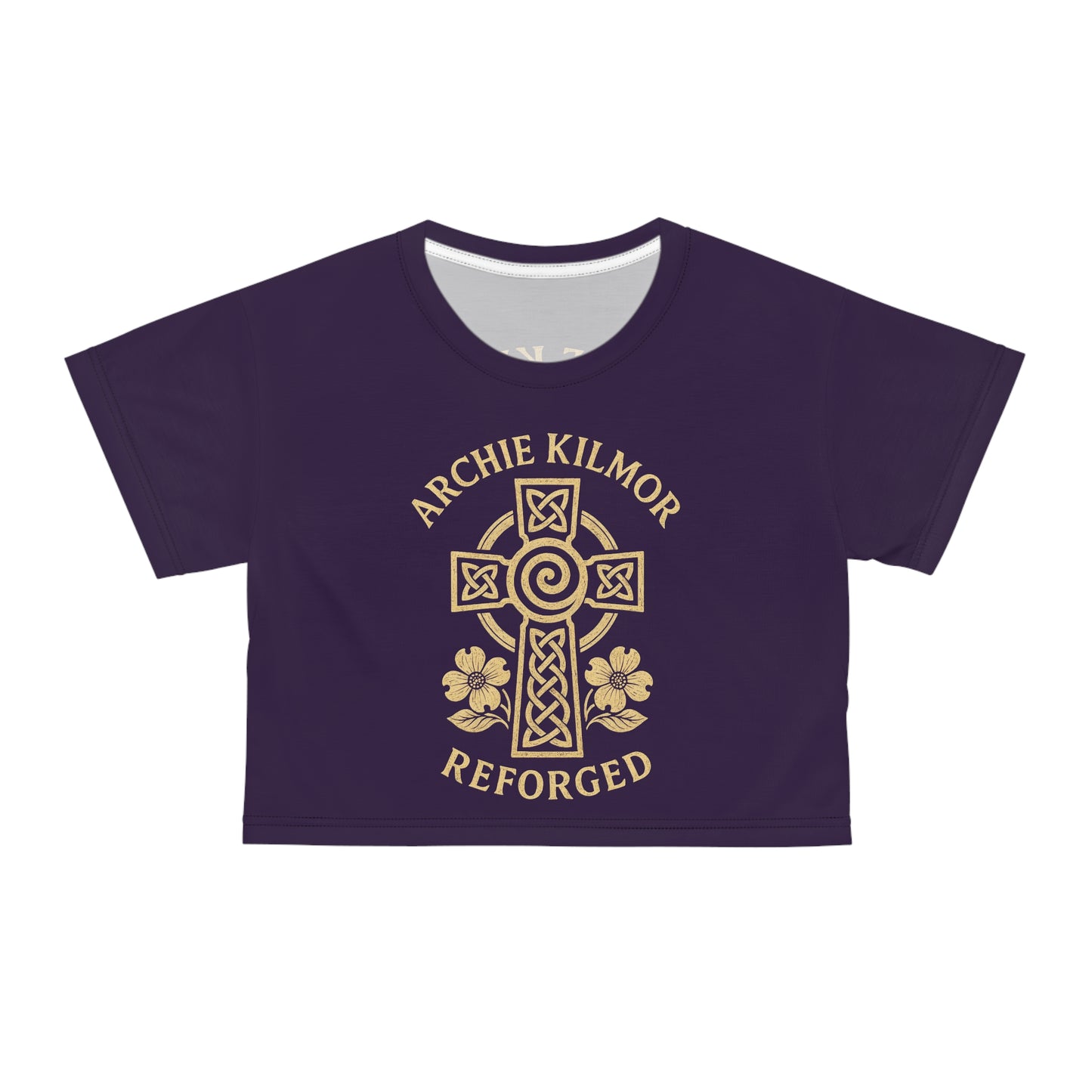 "Archie Kilmor Cross - Reforged" #01, Crop Tee (Academic Purple)