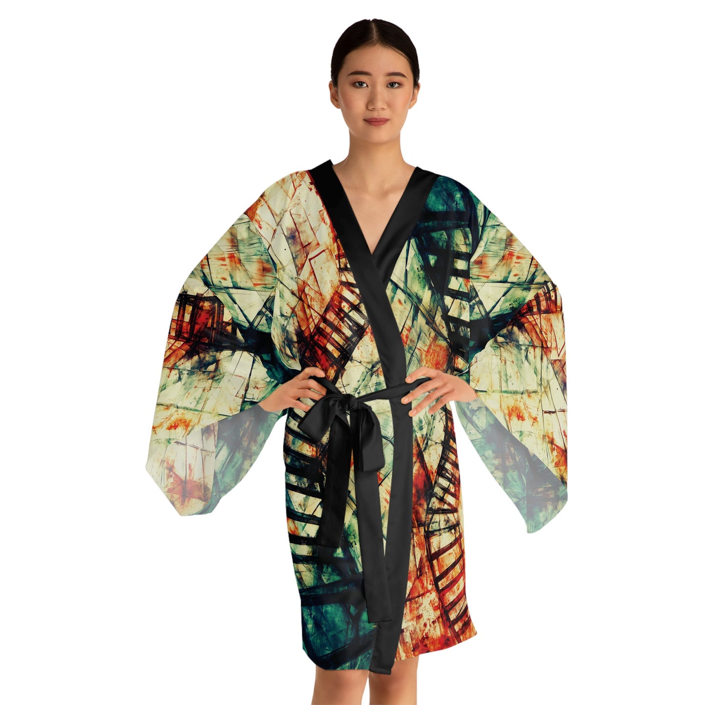 "Climb of the Eternal Soul", Long Sleeve Kimono Robe