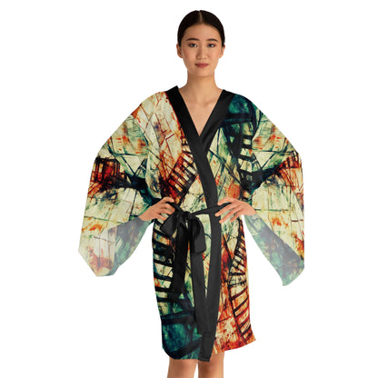 "Climb of the Eternal Soul", Long Sleeve Kimono Robe