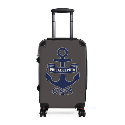 "USN Anchor", Suitcase (Wolf Grey)