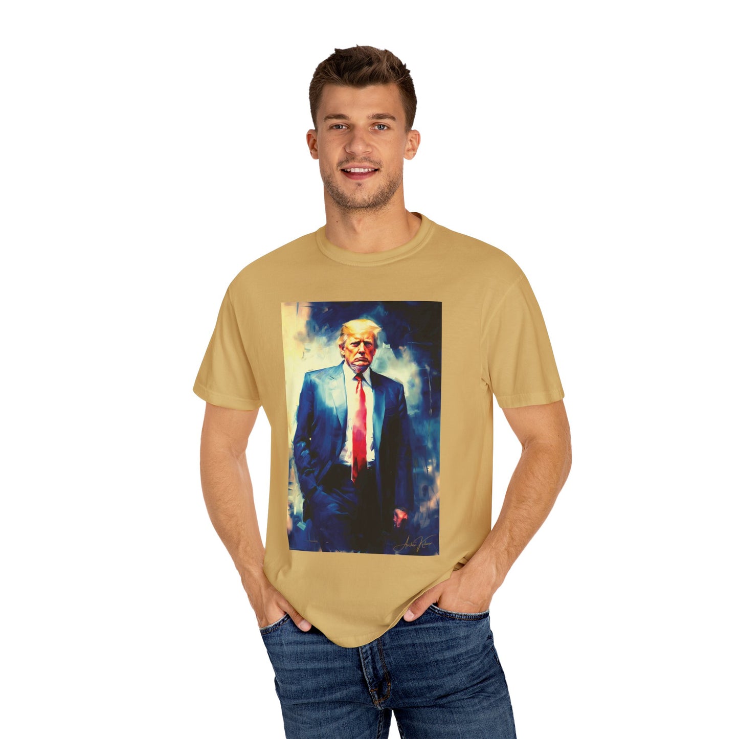 "Trump Portrait No. 6", Unisex T-shirt (Light Colors)