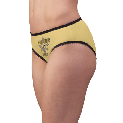 "Good News - John 3:17", Women's Briefs (Midsummer Gold)