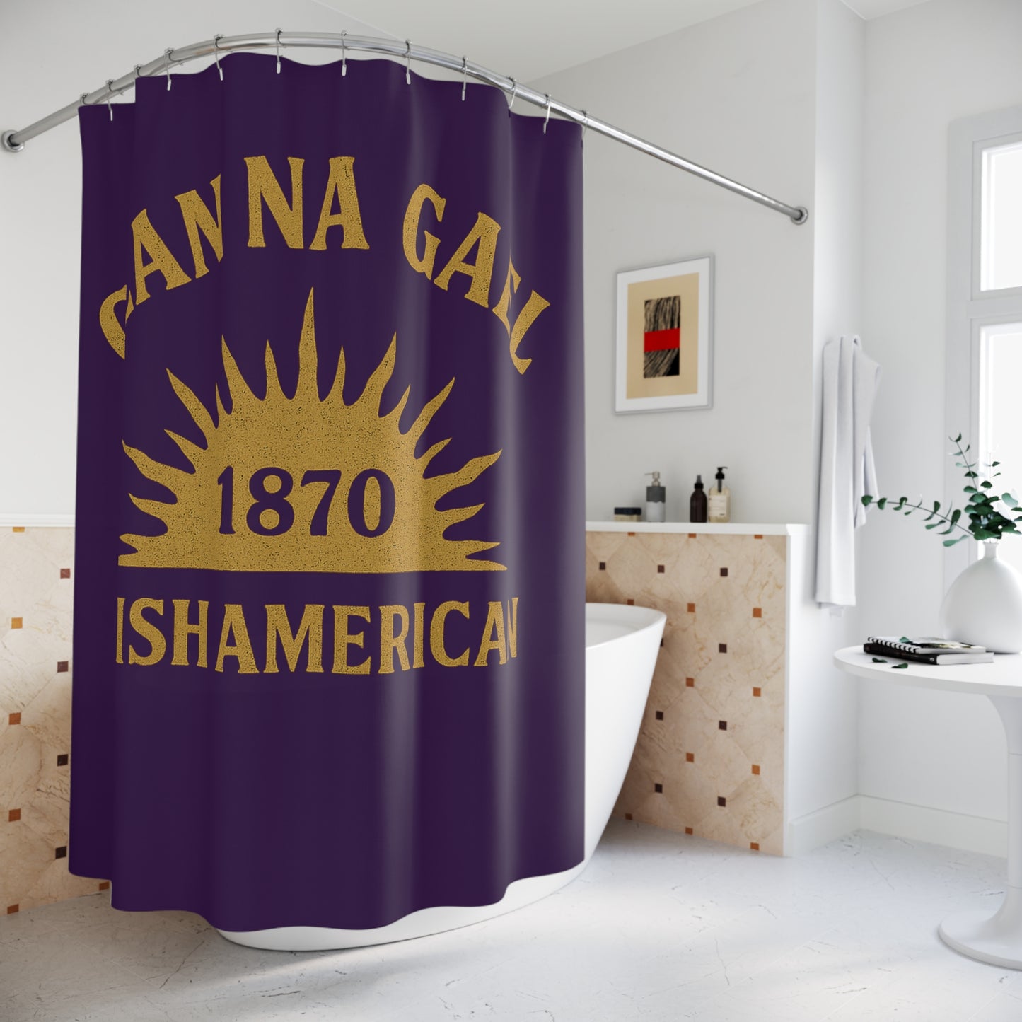 "Clan na Gael - Irish American", Shower Curtains (Beaker People)