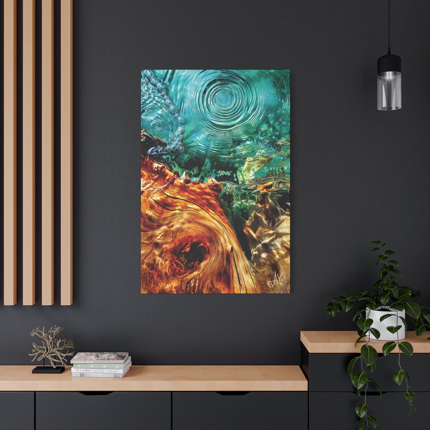 "Ringwell – Memory of the Tidal Wood", Fine Art Matte Canvas, Stretched, 1.25"