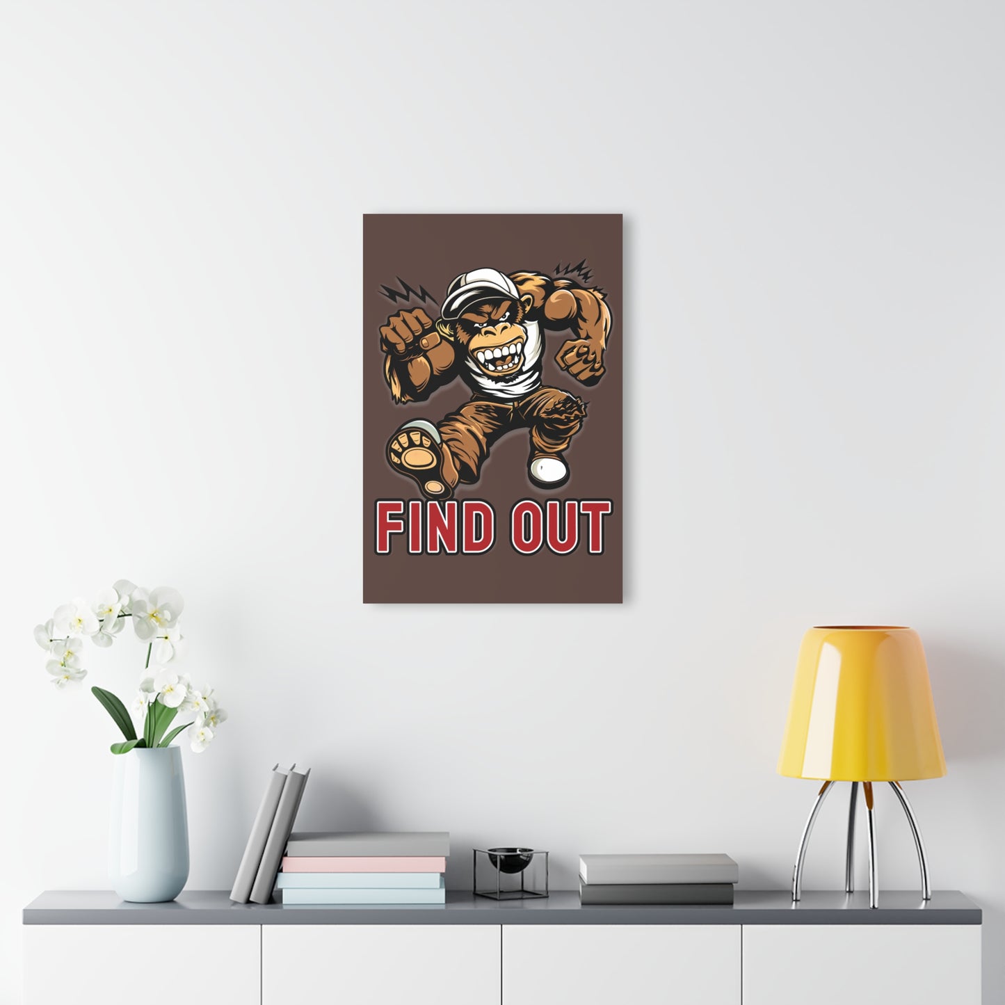 "Find Out", Acrylic Wall Prints (French Cleat Hanging) (Zanzibar Brown)