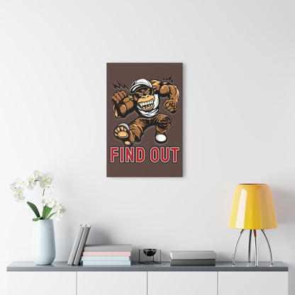 "Find Out", Acrylic Wall Prints (French Cleat Hanging) (Zanzibar Brown)