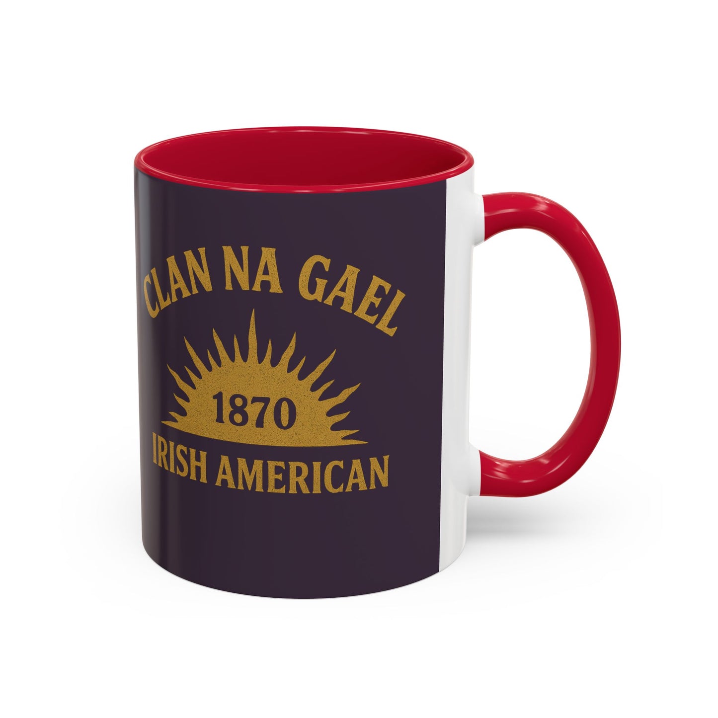 "Clan na Gael - Irish American", Colorful Mugs (11oz, 15oz) (Purple Verbena)