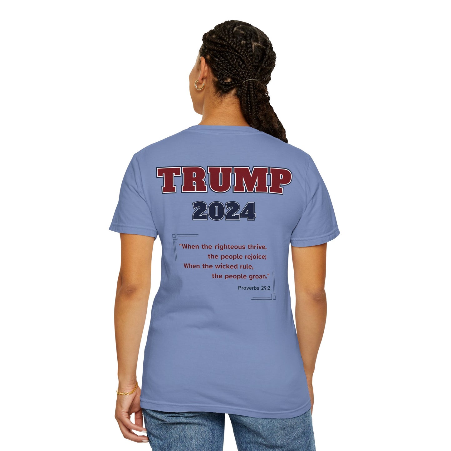 "Trump 2024 - Proverbs 29:2", Unisex T-shirt - Historical Collectible