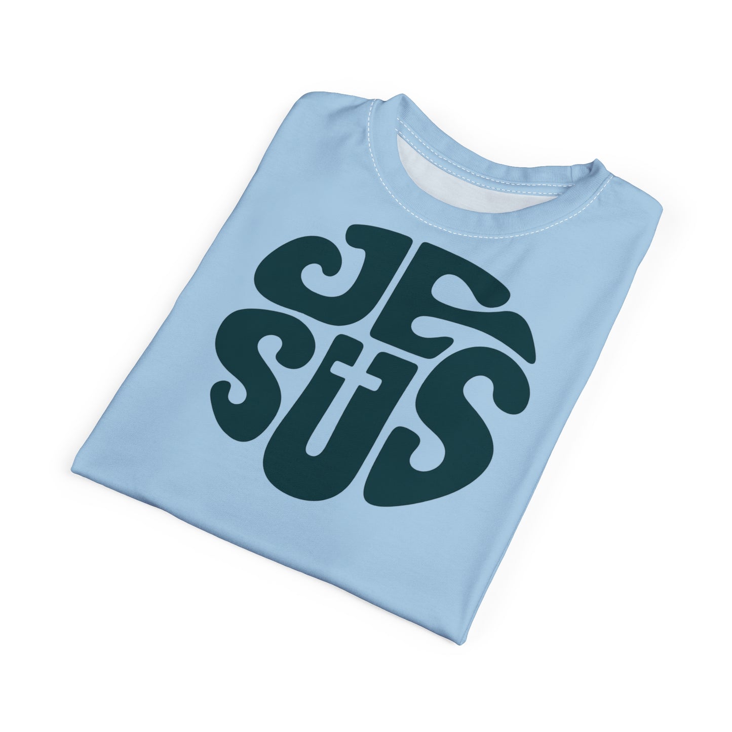 "Retro Jesus", Unisex T-shirt (Arctic Paradise)