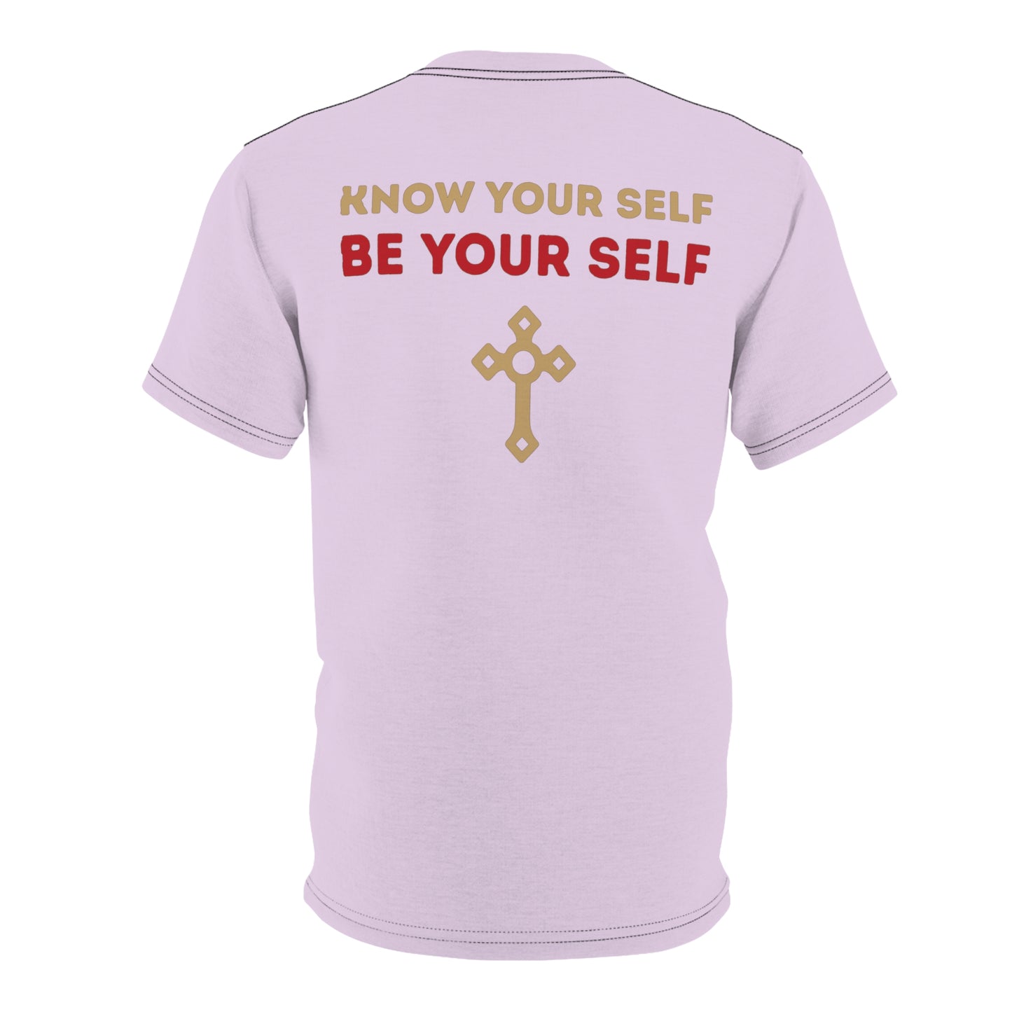 "Know Your Self", Unisex T-shirt (Floridian Blush)