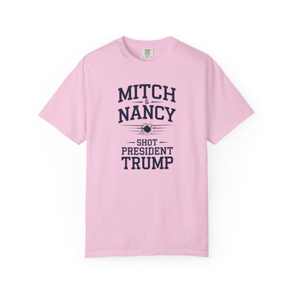 "Mitch & Nancy Shot President Trump", Unisex T-shirt