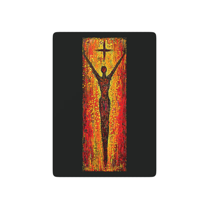 "Walk in Redemption", Christian Fine Art Playing Cards (Void Black)