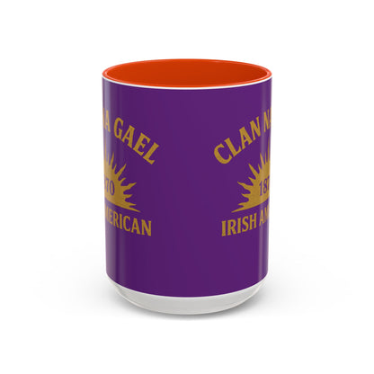 "Clan na Gael - Irish American", Colorful Mugs (11oz, 15oz) (Vesper Violet)