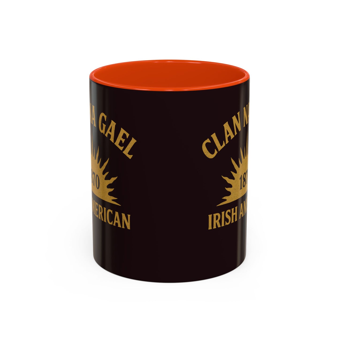 "Clan na Gael - Irish American", Colorful Mugs (11oz, 15oz) (Seal Brown)