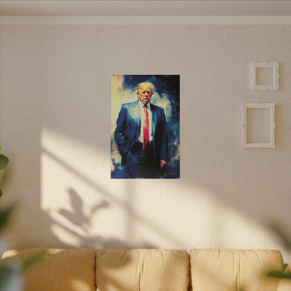 "Trump Portrait No. 6", Stretched Matte Canvas Fine Art Print