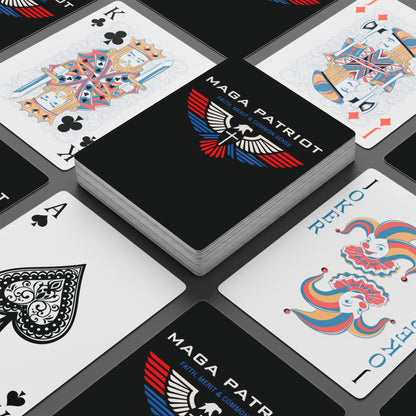 "MAGA Patriot" #01, Political Playing Cards (Void Black)