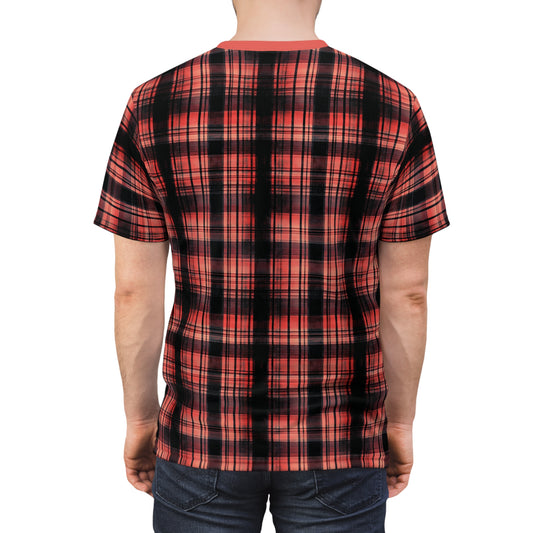 "Kin of Flame", Unisex Tee (Faded Red Collar)