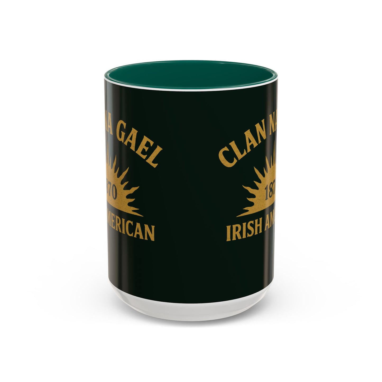 "Clan na Gael - Irish American", Colorful Mugs (11oz, 15oz) (Túath Green)