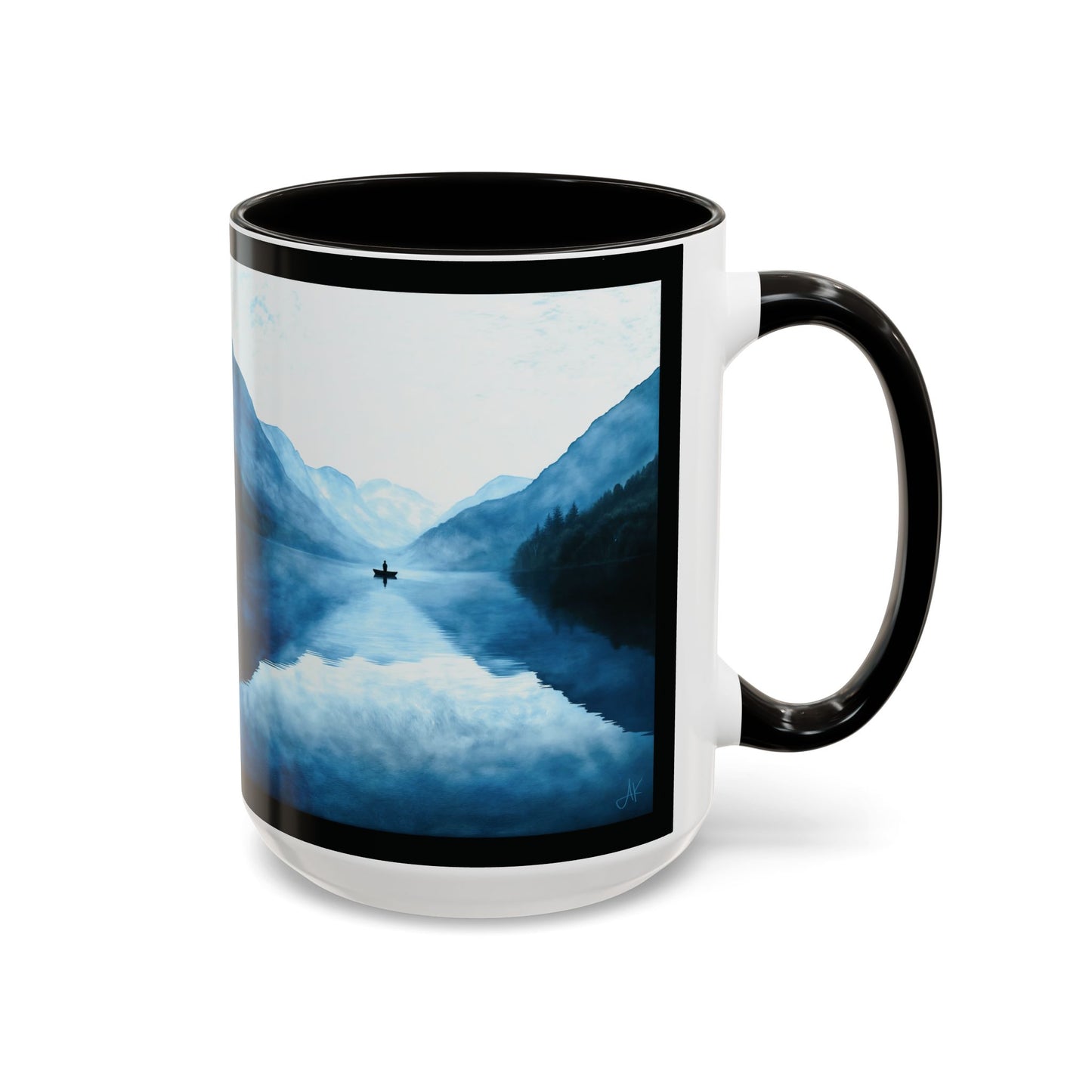 "Connected in Silence - Psalm 46:10", Colorful Mugs (11oz, 15oz)