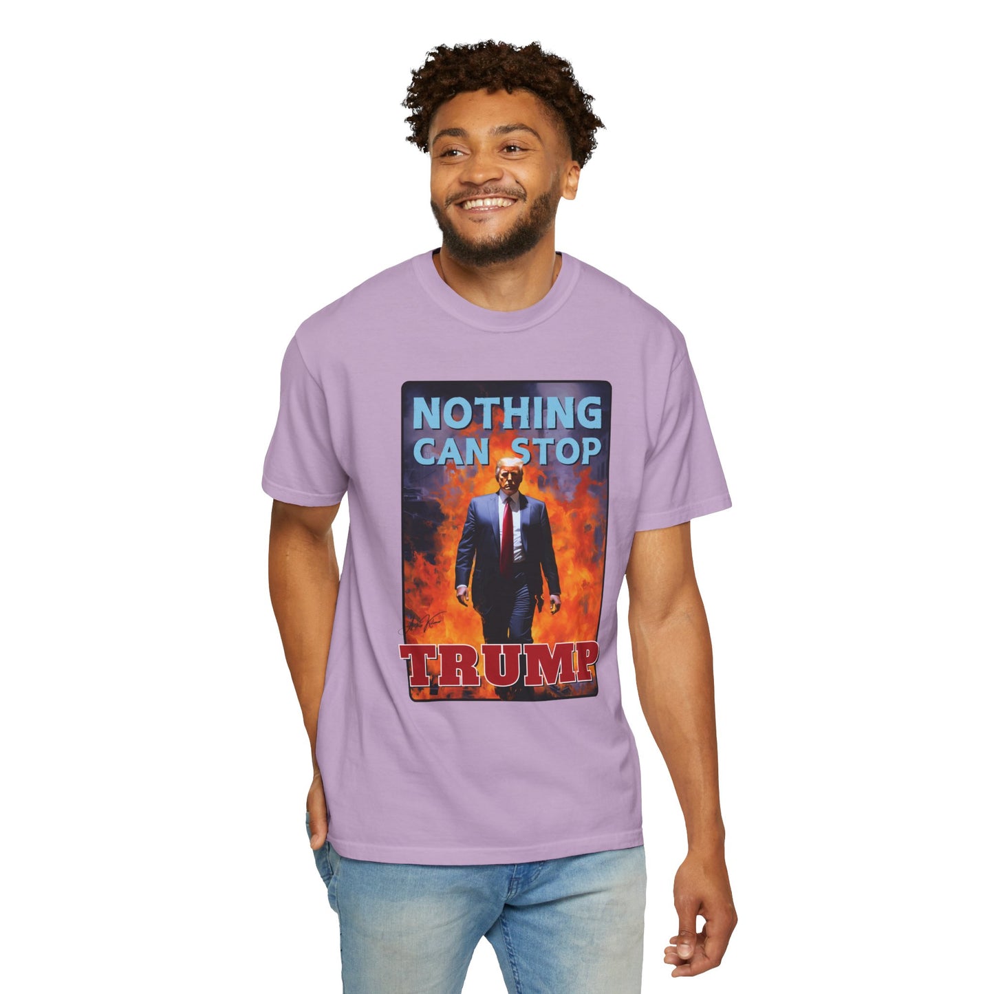 "Nothing Can Stop Trump", Unisex T-shirt (Light Colors)
