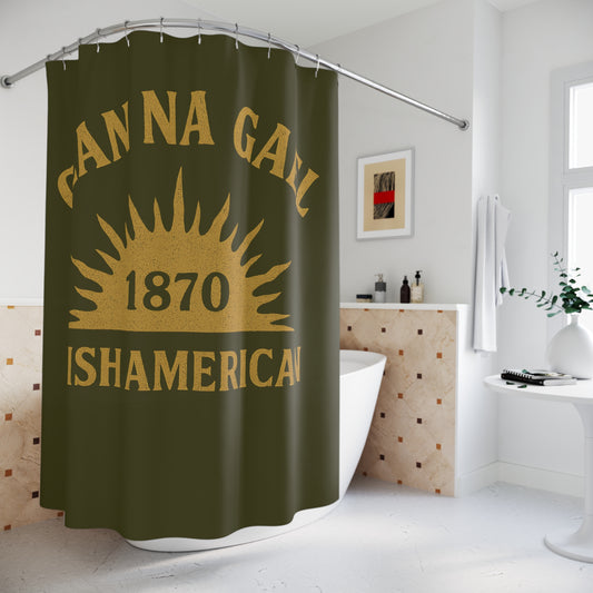 "Clan na Gael - Irish American", Shower Curtains (Fianna Green)