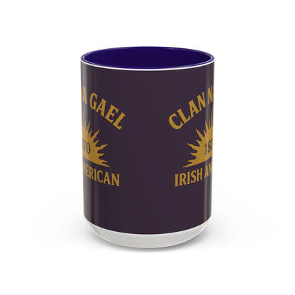 "Clan na Gael - Irish American", Colorful Mugs (11oz, 15oz) (Purple Verbena)