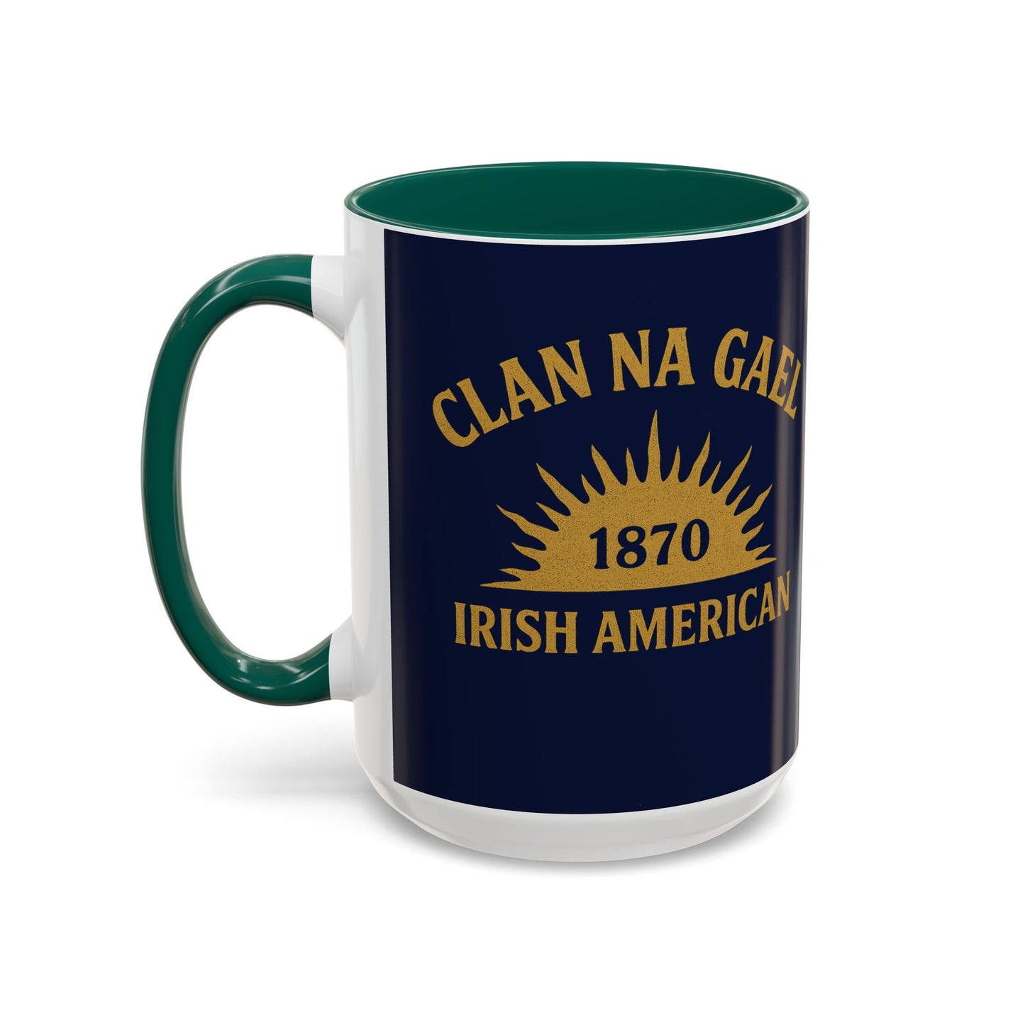 "Clan na Gael - Irish American", Colorful Mugs (11oz, 15oz) (Mariana Blue)