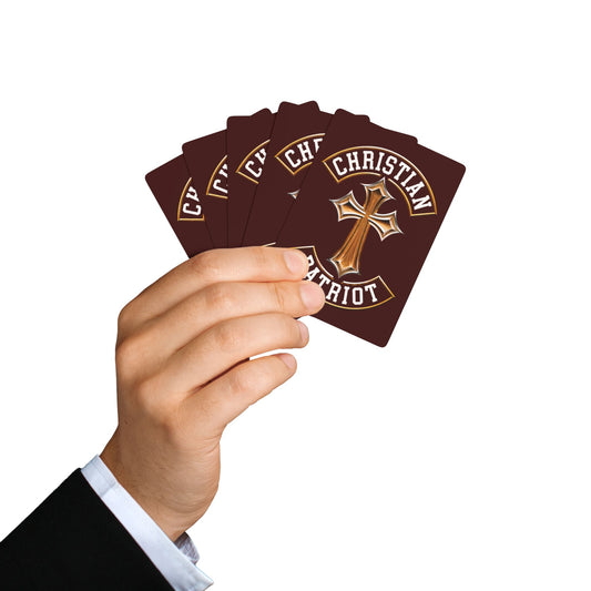 "Christian Patriot" #03, Christian Playing Cards (Mahogany)