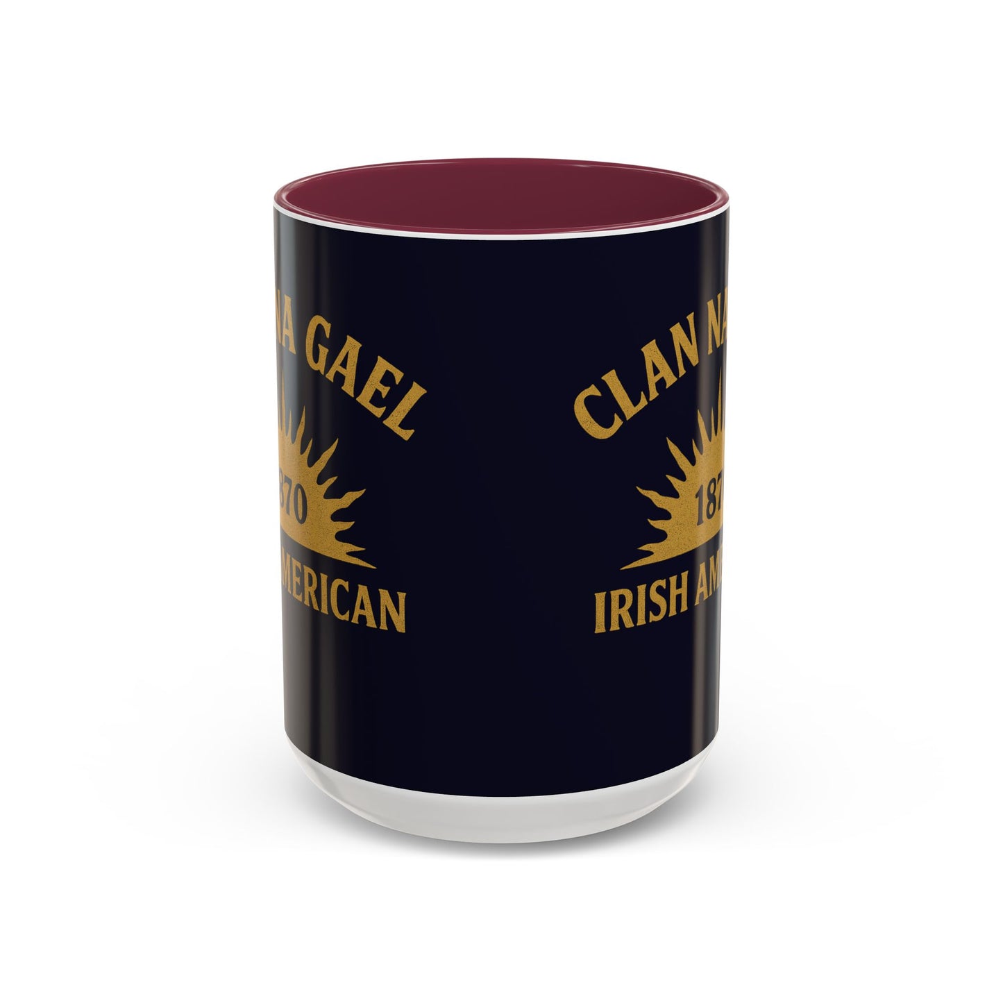 "Clan na Gael - Irish American", Colorful Mugs (11oz, 15oz) (Black Rock Blue)