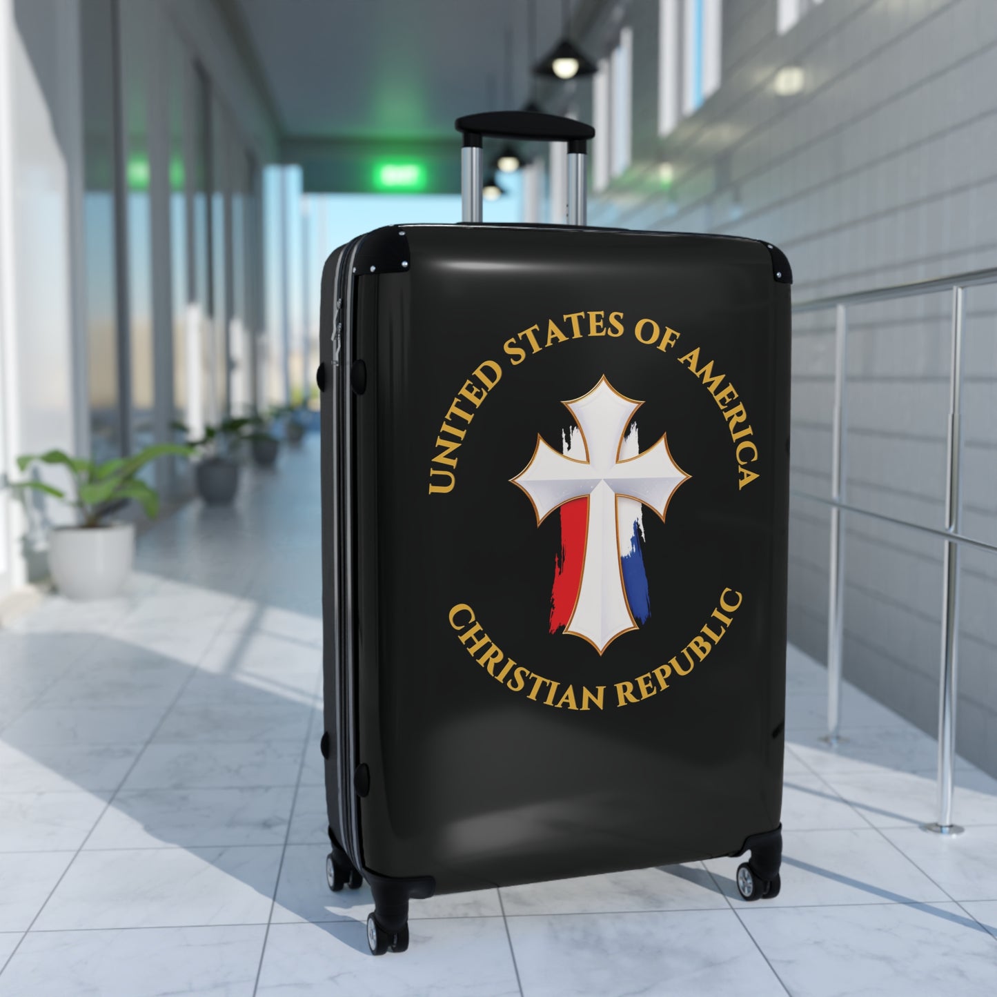 "USA Christian Republic" #12, Suitcase (Black)