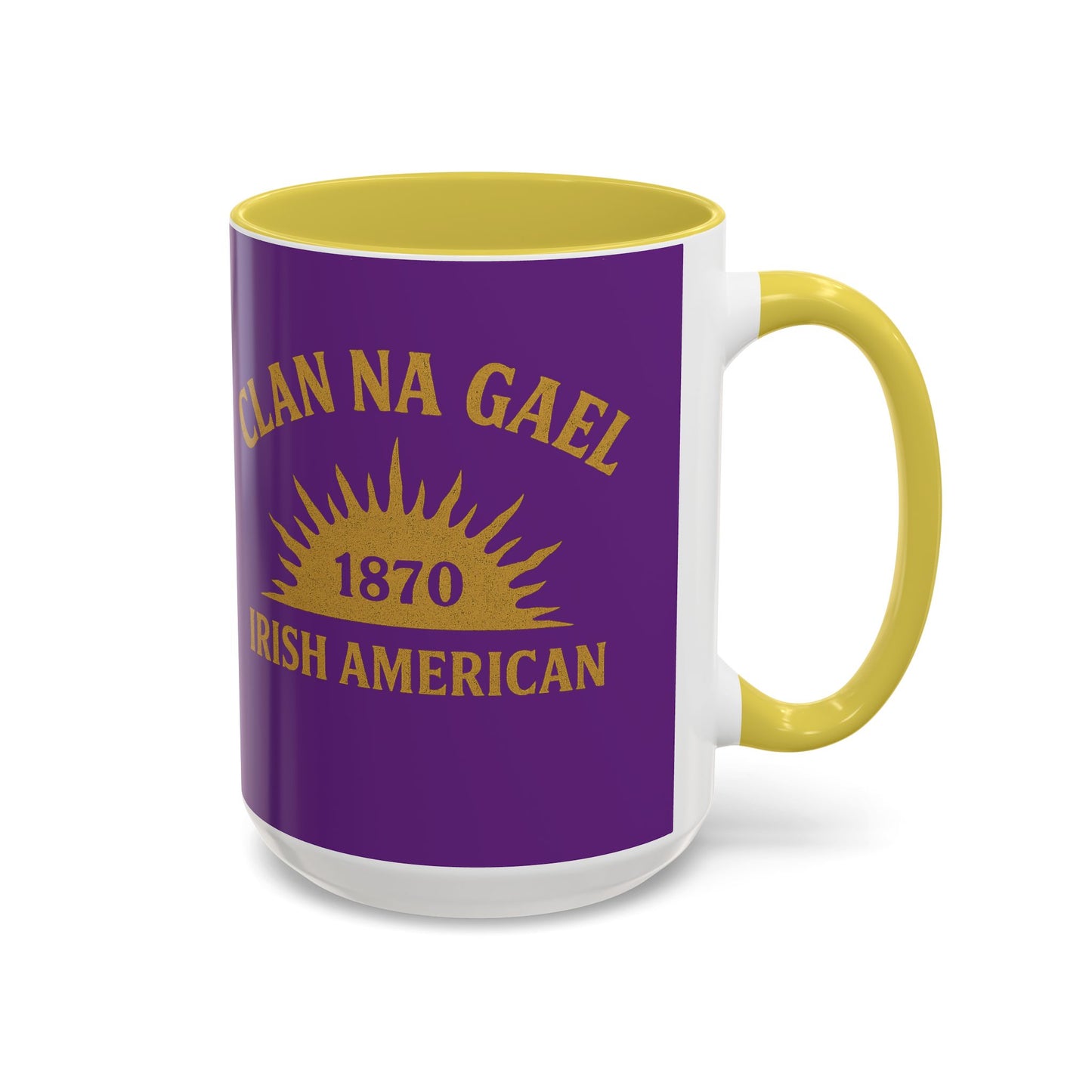 "Clan na Gael - Irish American", Colorful Mugs (11oz, 15oz) (Vesper Violet)
