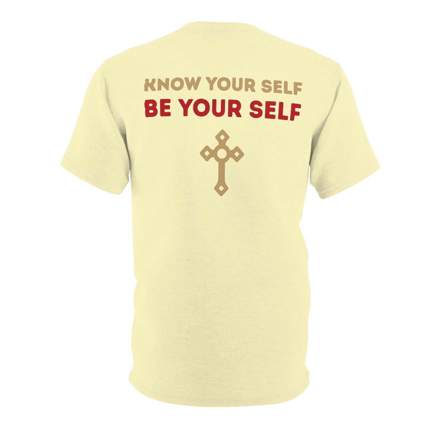 "Know Your Self", Unisex T-shirt (Primrose Light)