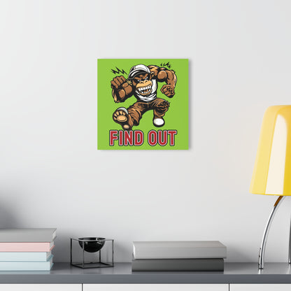 "Find Out", Acrylic Wall Prints (French Cleat Hanging) (Chartreuse Green)