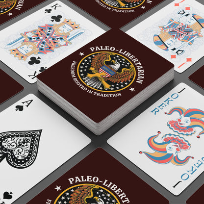 "Paleo-Libertarian" #01, Political Playing Cards (Mahogany)