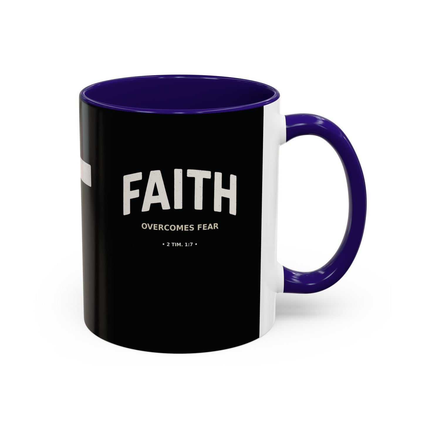 "Faith Overcomes Fear", Colorful Mugs (11oz, 15oz)