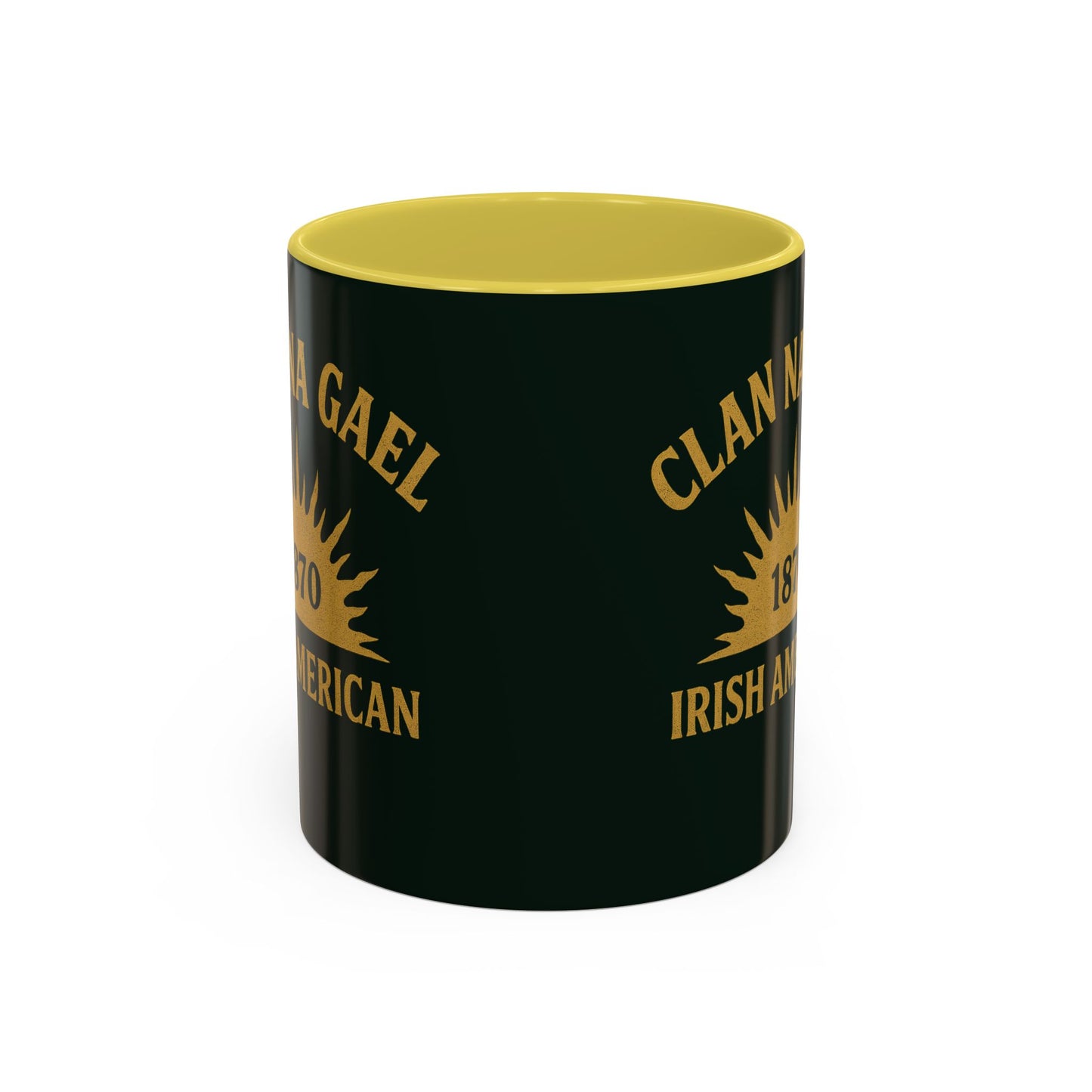 "Clan na Gael - Irish American", Colorful Mugs (11oz, 15oz) (Túath Green)