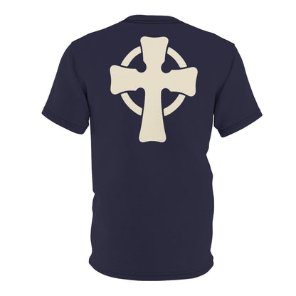 "Retro Jesus", Unisex T-shirt (Black Violet)