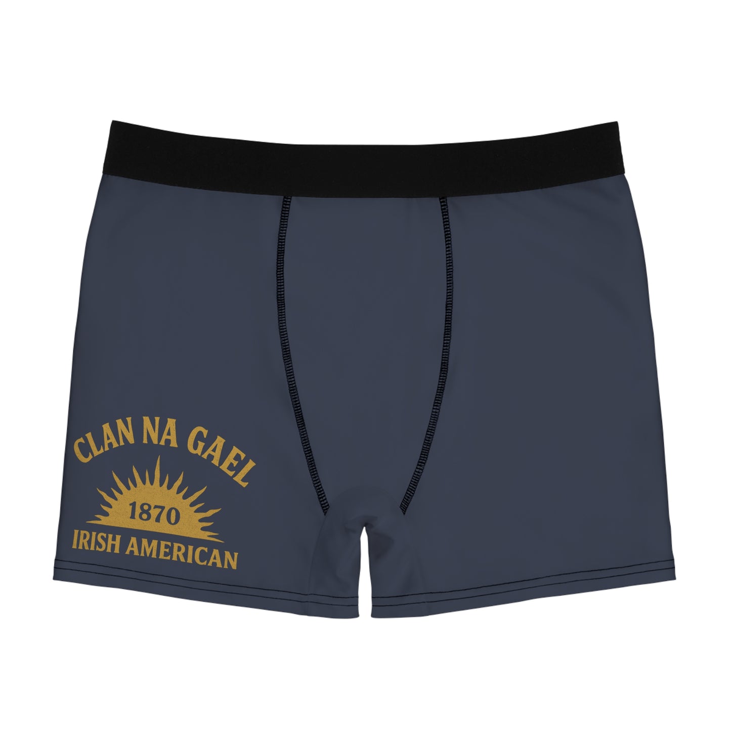 "Clan na Gael - Irish American", Men's Boxer Briefs (Blue Burka Grey)