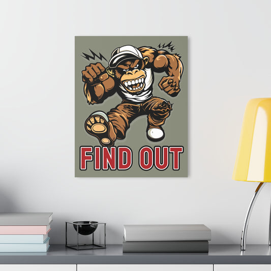 "Find Out", Acrylic Wall Prints (French Cleat Hanging) (Striking Grey)