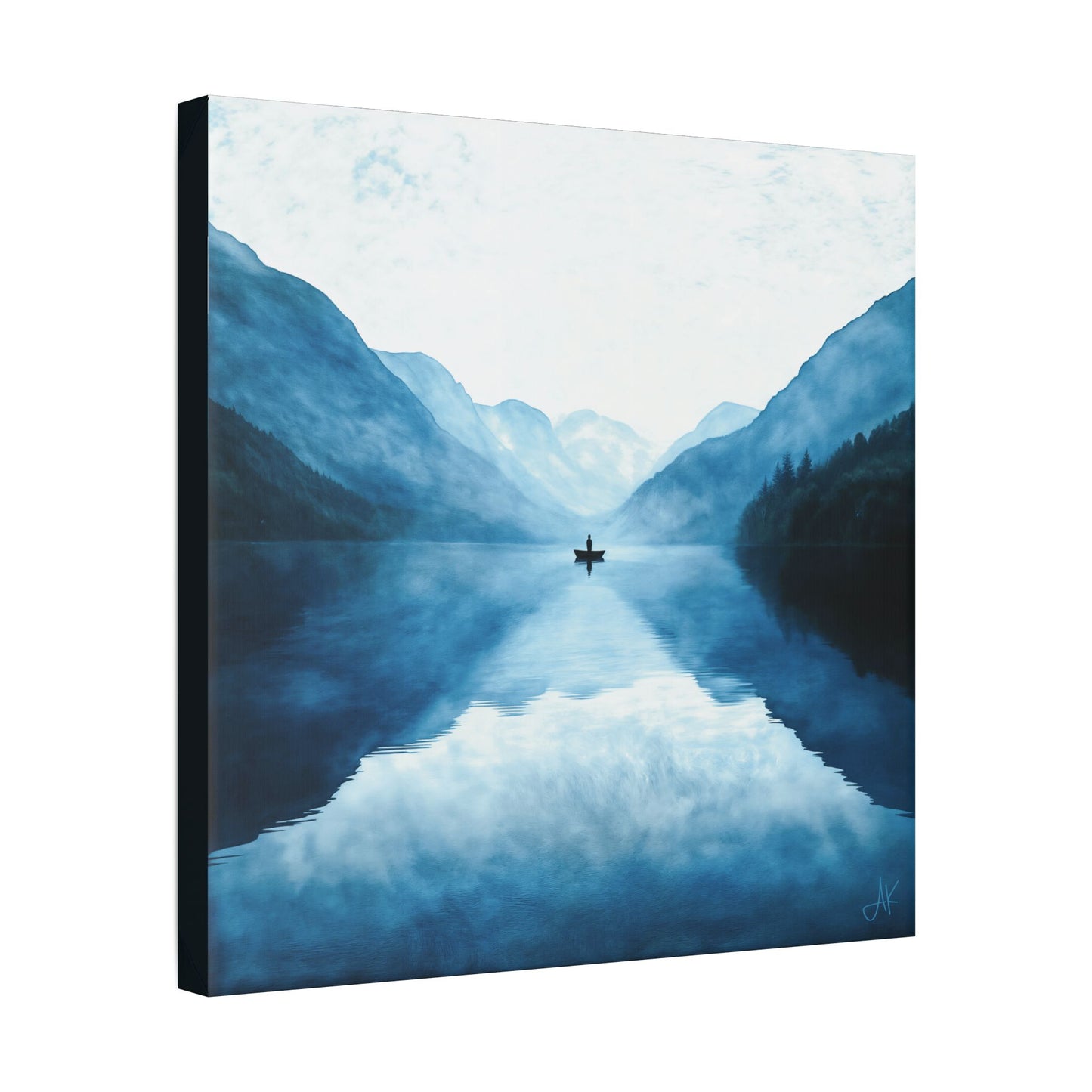 "Connected in Silence - Psalm 46:10", Stretched Classic Canvas Print