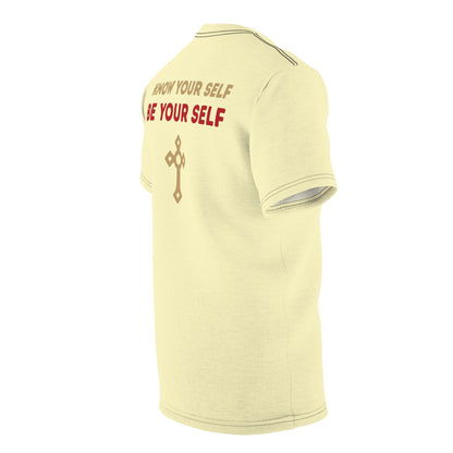 "Know Your Self", Unisex T-shirt (Primrose Light)