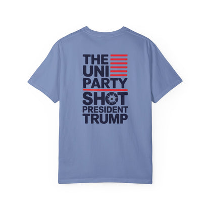 "The Uniparty Shot President Trump" #01, Unisex T-shirt