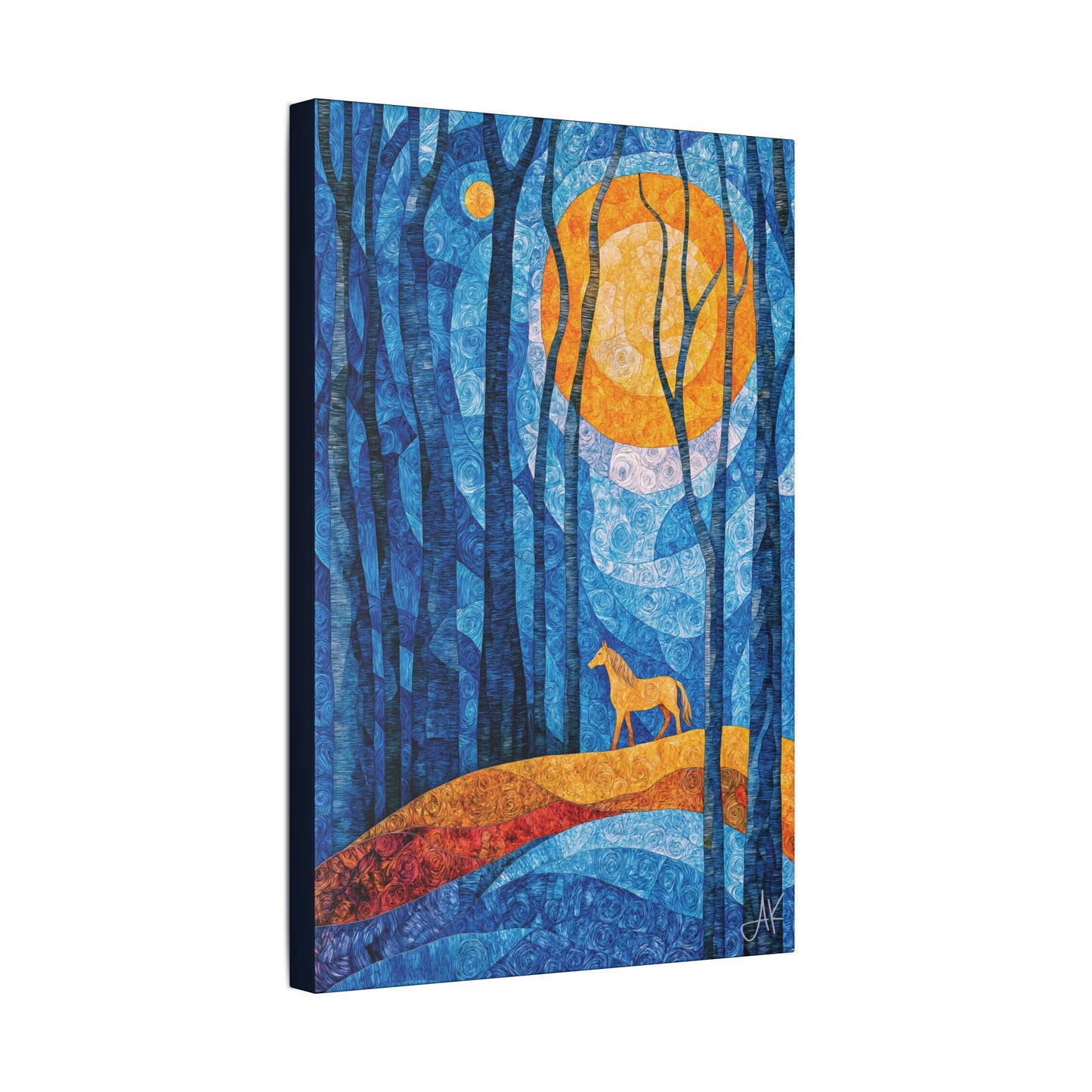 "Bathing in Early Morning's Light", Stretched Classic Canvas Fine Art Print