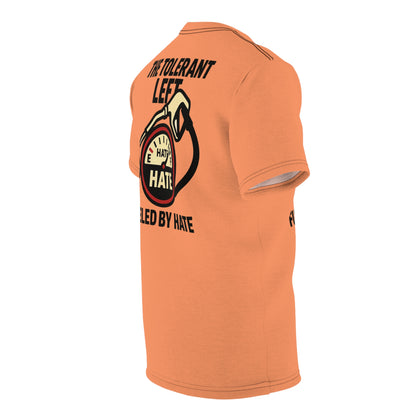 "The Tolerant Left", Unisex T-shirt (Atomic Tangerine)