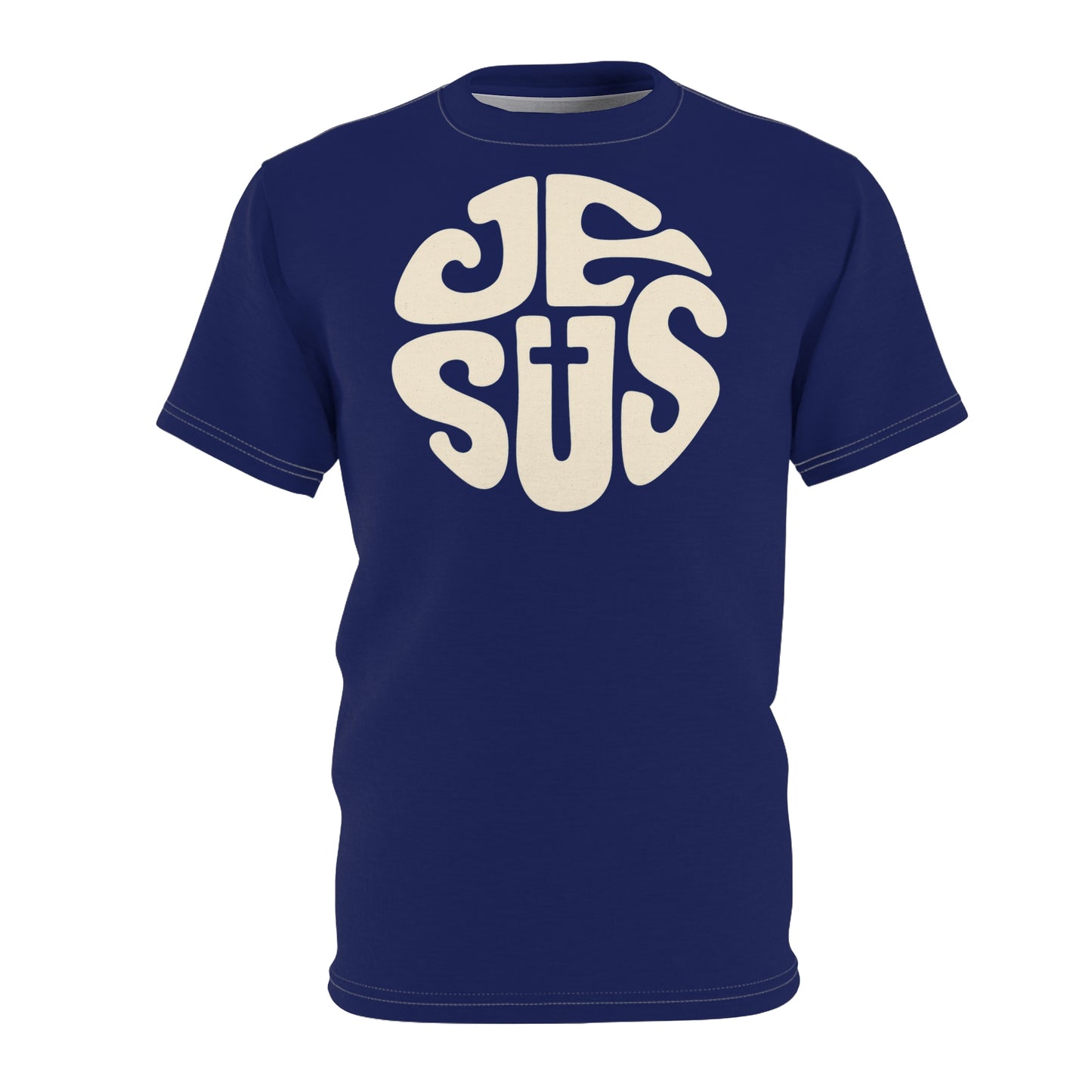 "Retro Jesus", Unisex T-shirt (Norway Blue)