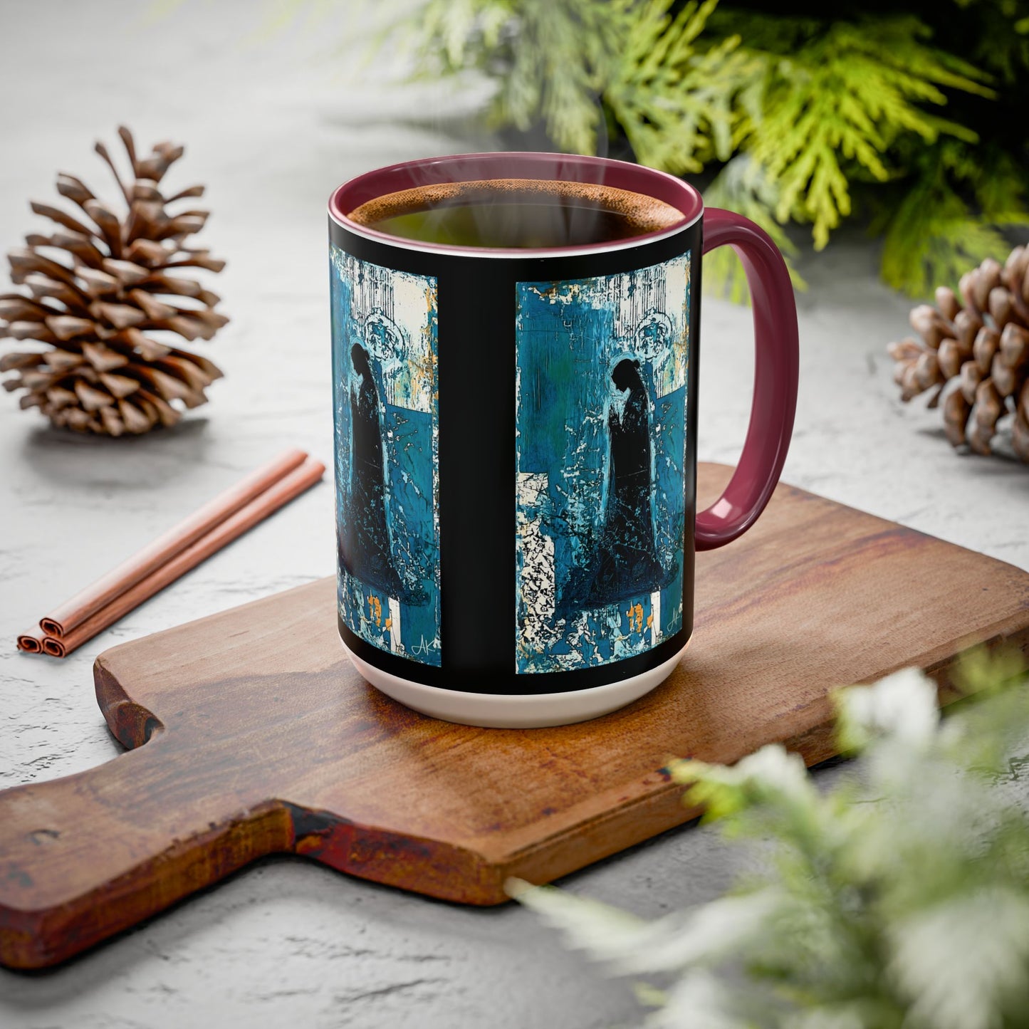 "Behold the Handmaid - Luke 1:38", Colorful Mugs (11oz, 15oz)