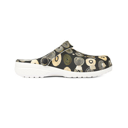 "Punk Polka", Foam Rubber Clogs