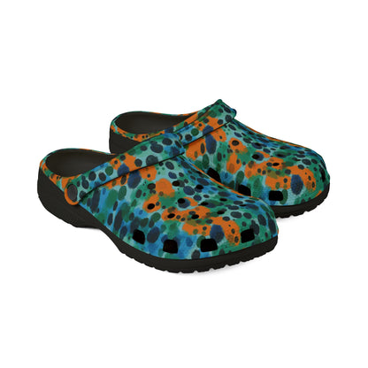 "Midnight Coral", Foam Rubber Clogs