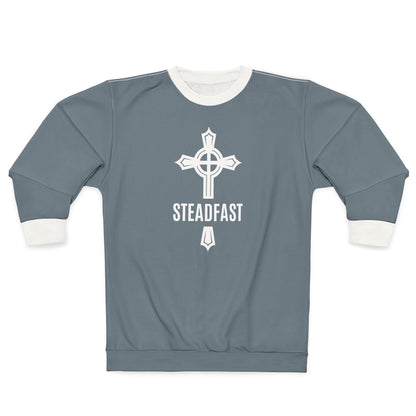 "Steadfast Cross", Unisex Sweatshirt (Slate Grey)